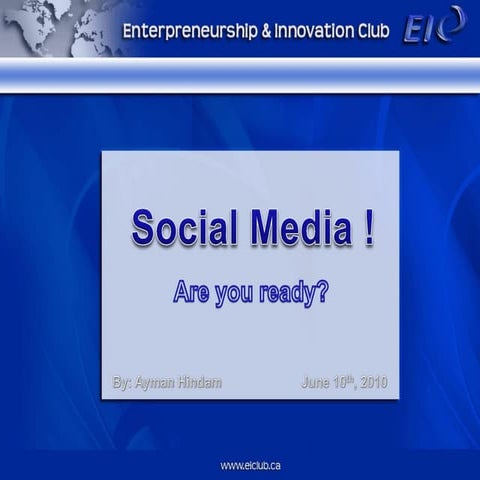 Social media! are you ready?