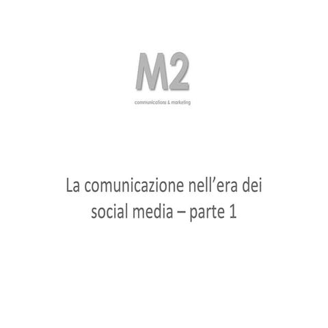 Social media   part 1