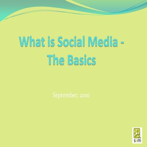 Social media   the basics 2011