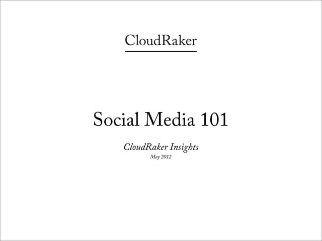Social Media 101