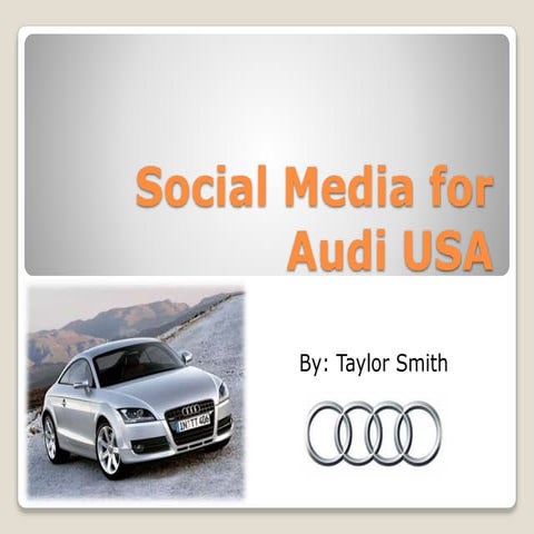 Social media for audi usa
