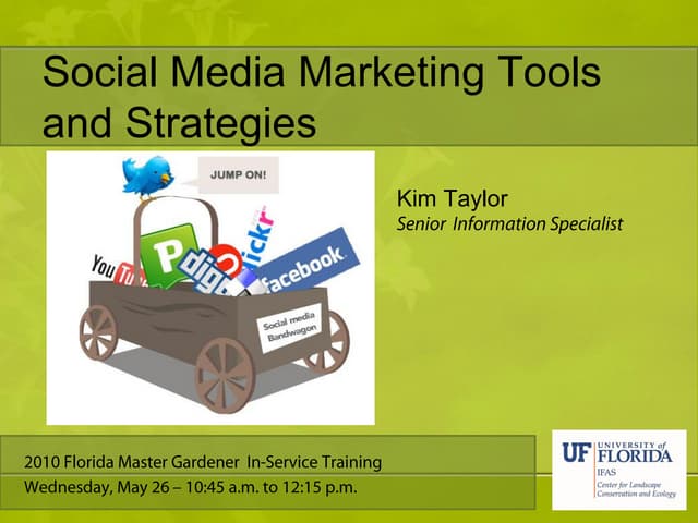 Social Media Marketing Tools and Strategies for Master Gardener coordinators