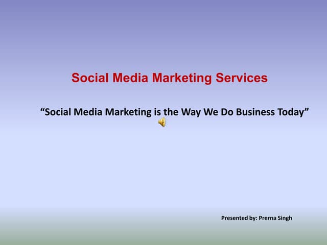 Social mediamarketingservices