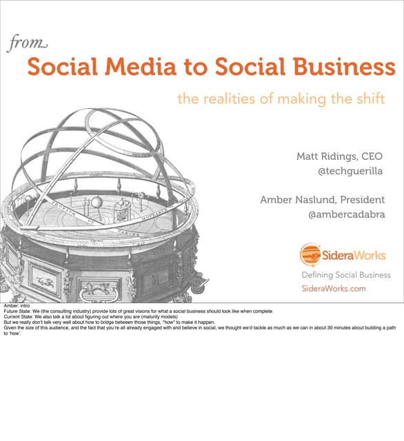 Social Media to Social Business Expion2012