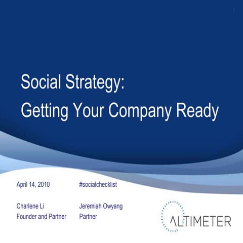 Social Strategy: Getting Your Company Ready