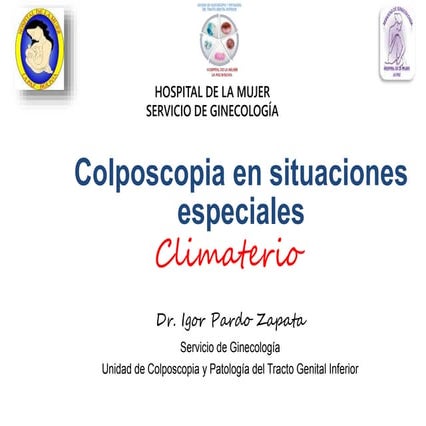 Sociedad Paceña de Ginecología y Obstetricia Capitulo  Climaterio y Menopausi...