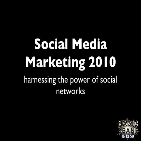 Social Media 2010: Harnessing the Power of Social Networks