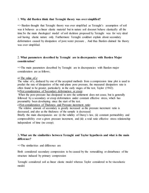Soil mechanics question answers