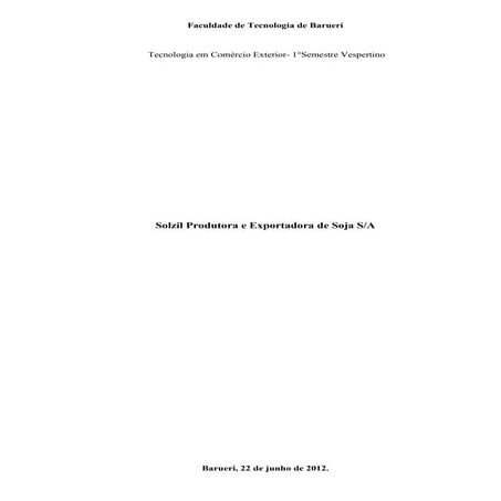 Empresa fictícia para trabalho de Administração