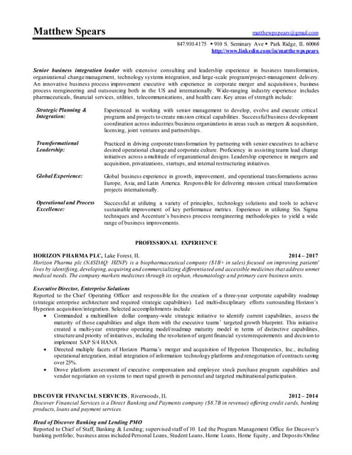 Matthew Spears Resume 