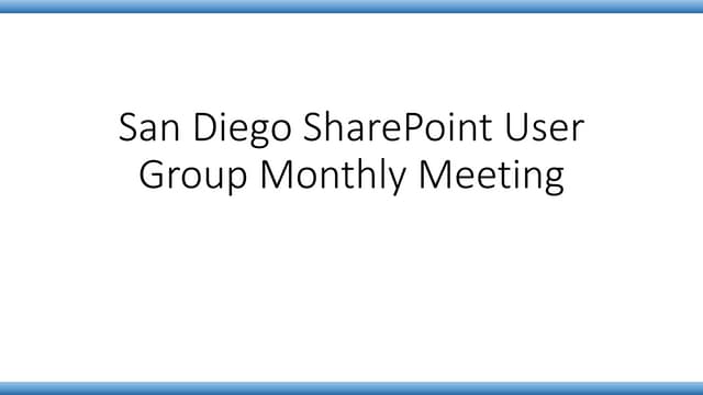 SharePoint Framework at a glance