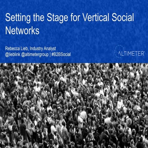 Vertical Social Networks