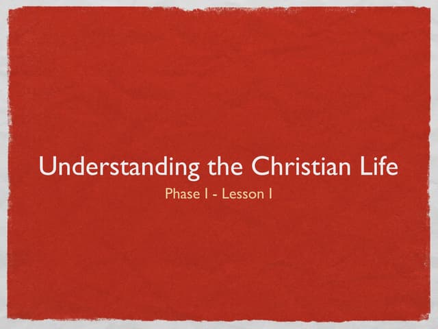 Spiritual discipleship 8