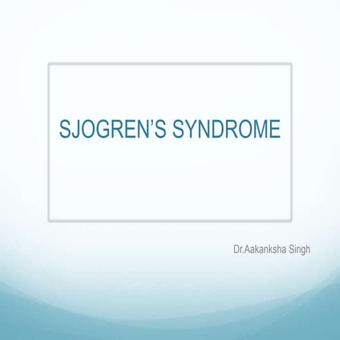sjogren's syndrome