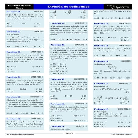 Ssm 04 División de polinomios