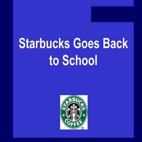 Starbucks case study for nyu Spring 2015