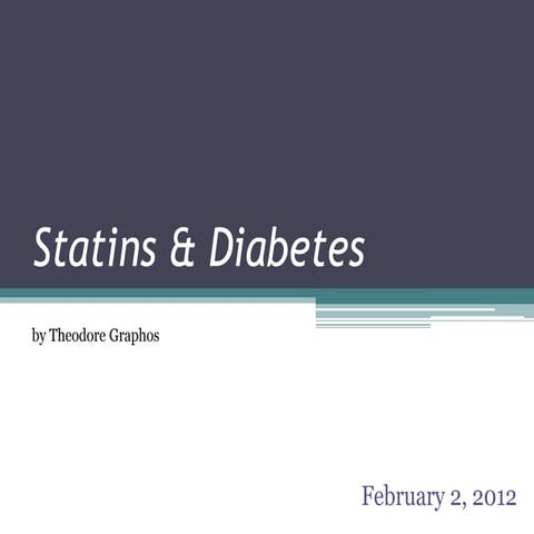Statins and diabetes