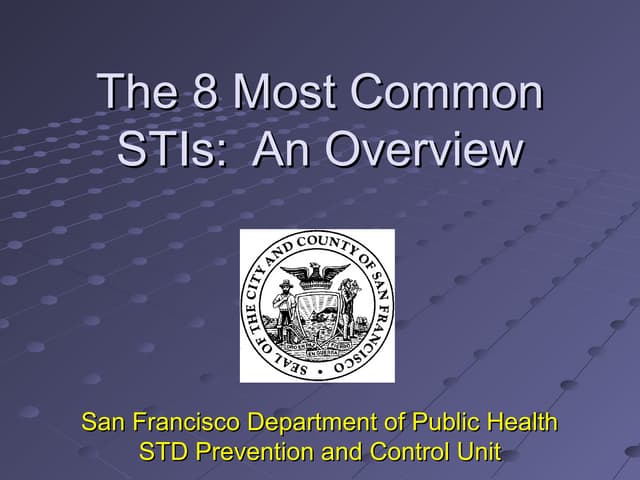 DPH STI Overview