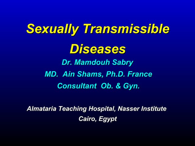 Sexually Transmitted Diseases