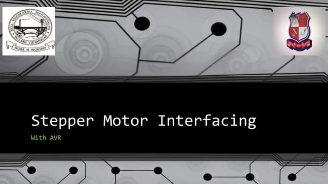 Stepper motor interfacing