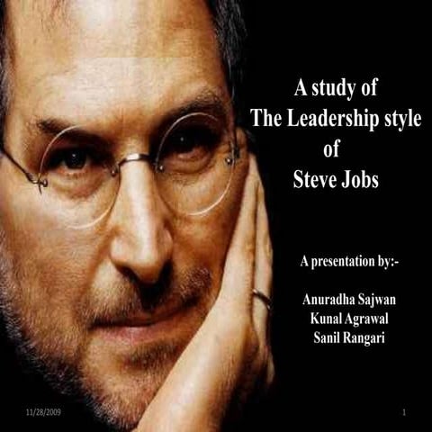Stevejobs -  Transformational Leadership(APPLE)