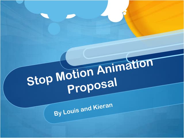 Stop motion animation presentation 1