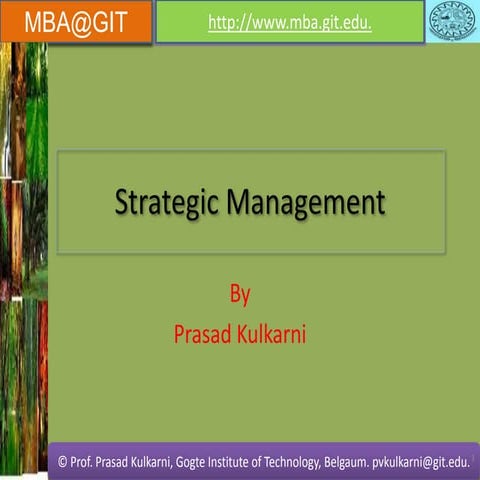 Strategic management 