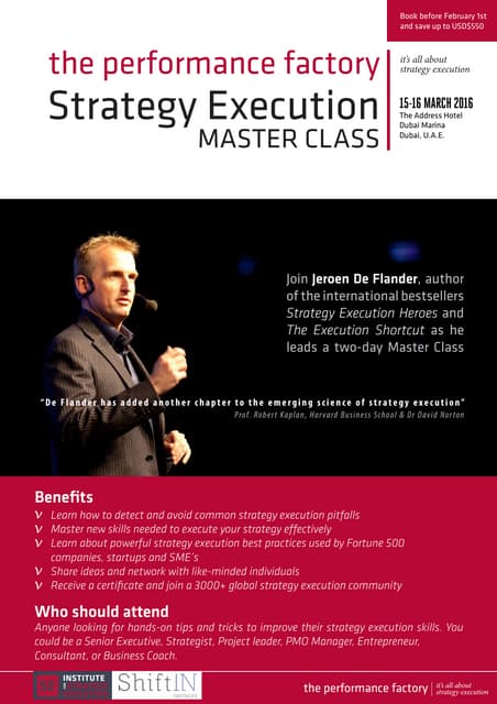 Strategy Execution Masterclass Dubai 2016 