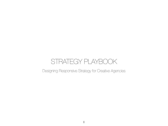 Strategy Playbook