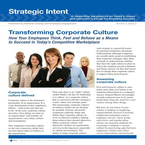 Strat intent culture