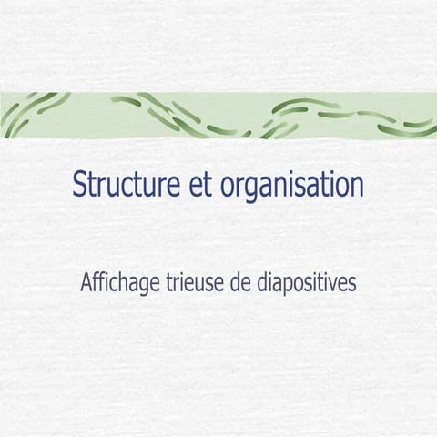 Structure et organisation