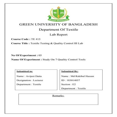 Study On 7 Quality Control Tools | Seven QC Tools