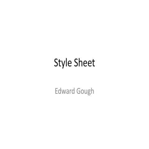 Style sheet