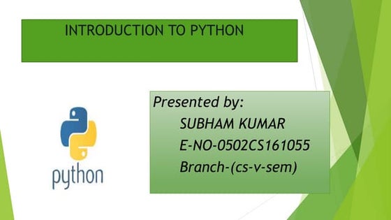 POWER OF PYTHON PROGRAMMING LANGUAGE 