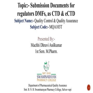 Submission documents