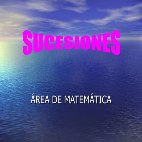 Sucesiones