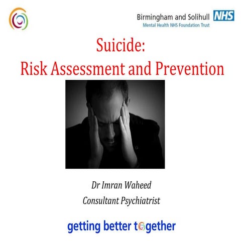 Suicide: Risk Assessment and Prevention