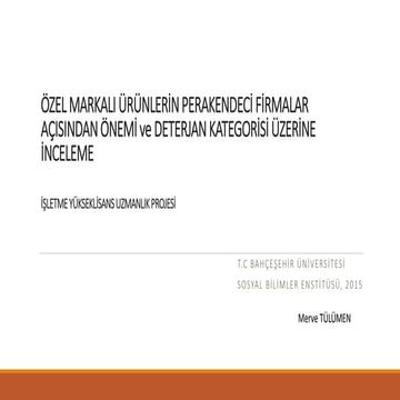 ÖZEL MARKALI ÜRÜNLER 