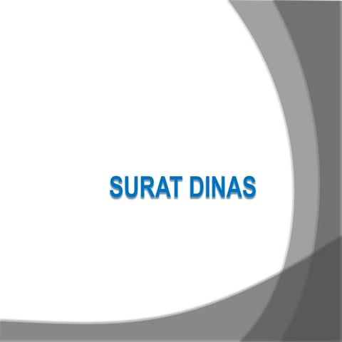 Surat dinas