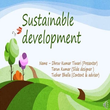 Sustainable development