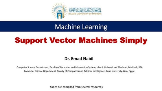 Support Vector Machines Simply