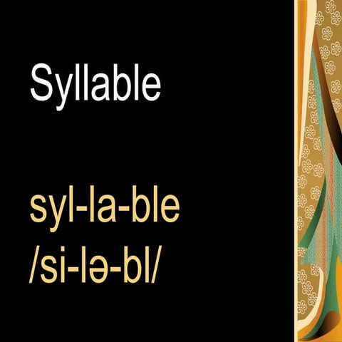 Syllable