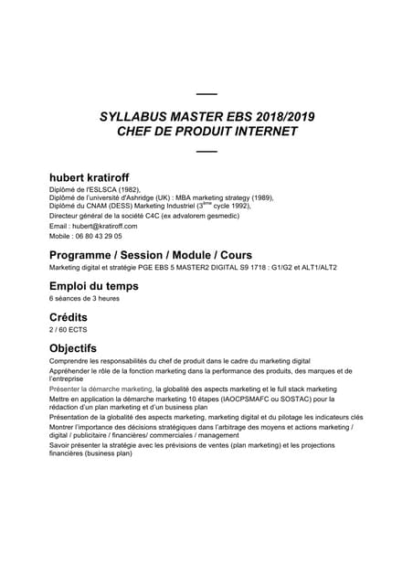 Syllabus ebs-2018