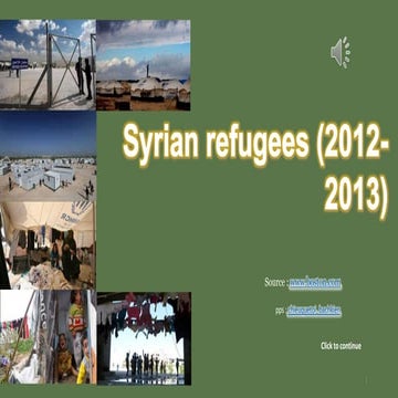 Syrian refugees (2012 -2013)