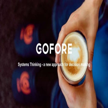 Systems thinking - a new approach for decision making