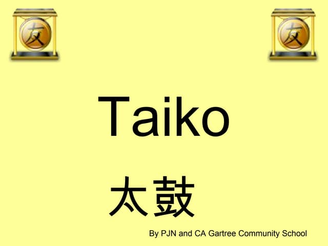 Taiko Drumming Presentation