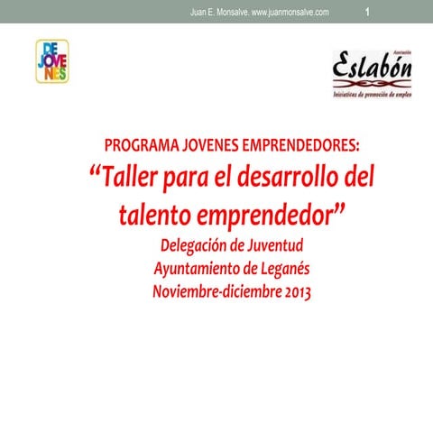 Taller 3 desarrollo del talento emprendedor