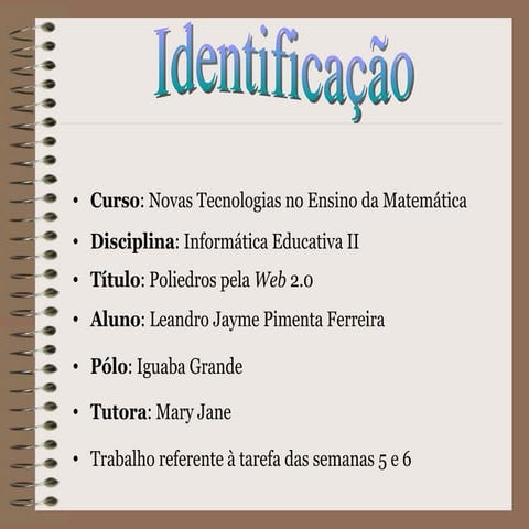 Poliedros pela Web 2.0