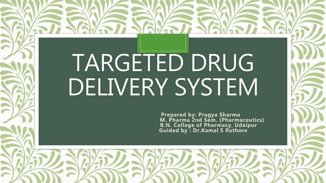 Targeted drug delivery system