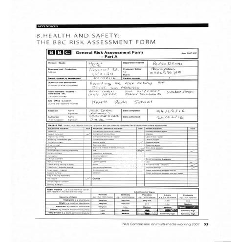 Task 8 Risk Asessment